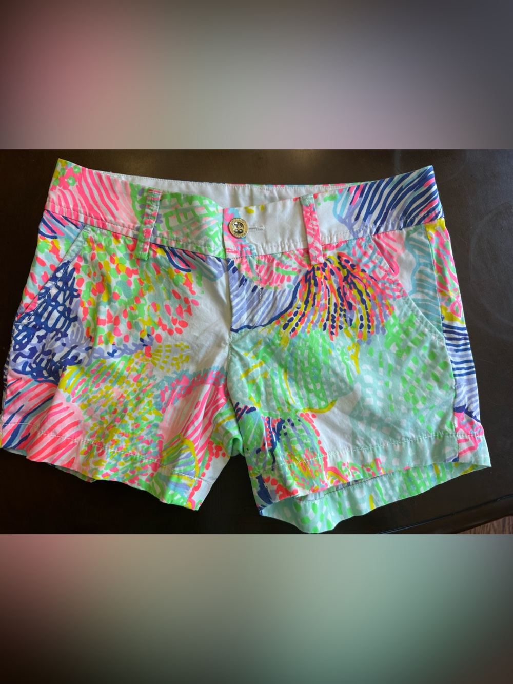 Lilly Pulitzer Callahan 100% Cotton “Roar‎ of the sea” Shorts
